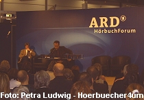 Foto: Johannes Steck whrend einer Lesung im ARD HrbuchForum