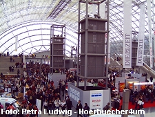 Foto: Eingangsbereich Leipziger Buchmesse